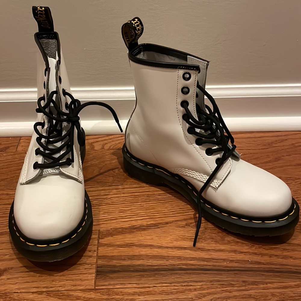 White Doc Marten Boots